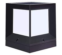 Lampe d'extérieur lampadaire lumière de cour abat-jour en acrylique lampe de pilier LED à énergie solaire étanche lampe de colonne de villa extérieure chemin de cour lampes solaires à LED lampes