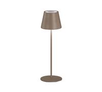 Lampe d'extérieur Lampe de table à intensité variable avec Touch Lampe de jardin Lampe de table Lampe de balcon grise brune, changement de couleur RGB, 2W 270lm blanc chaud, DxH 12 x 38 cm