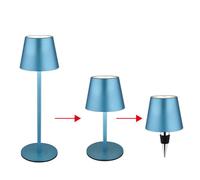 Lampe D'Extérieur de Table Couvre-Bouteille LED Batterie USB Tdc Bleu Opale