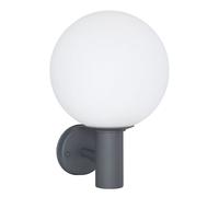 Lampe d'extérieur Lampe murale de jardin en acier inoxydable Lampe de façade, télécommande dimmable fonction mémoire, anthracite blanc, RGB LED 8,5W 806Lm blanc chaud, DxHxP 25x37x26,5cm