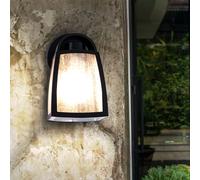 Lampe d'extérieur Lampe murale noire Lampe de façade Lampe de jardin Applique murale, aluminium, LED 7W 806Lm blanc chaud, LxLxH 20x12x12 cm