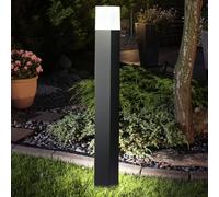 1 pz GU10 Garden Floor Lamp Aluminum Body Square Black 80X80X800mm IP54