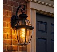 Lampe D'Extérieur Lanterne Applique Murale Retro Hauswandleuchte Étanche Noir H