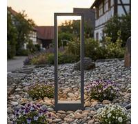 Lampe d'extérieur LED MENISINO - 50 cm - IP54 - Résistant aux intempéries - 4000 K - 480 lm - Anthracite