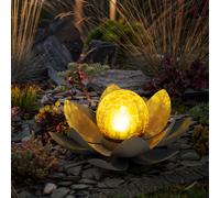 Lampe d'extérieur LED solaire fleur de lotus éclairage de jardin nénuphars lampe design 25 cm Globo 33532