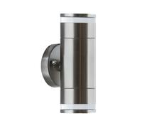 Lampe D'Extérieur Mur Acier Inoxydable Verre GU10 IP54 18 CM Haut Bas Moderne