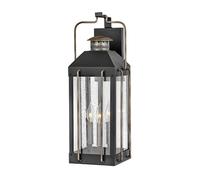 Lampe D'Extérieur Mur Grand H:61 CM Aluminium Verre IP44 3x E14 Vintage