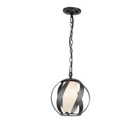 Lampe D'Extérieur Ronde E27 IP44 H: Max. 287,3 Cm Noir Antique Blanc Suspension
