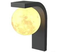 Lampe d'extérieur solaire 3000 K blanc chaud pour jardin (Moon) | Utilisation d'énergie solaire, plus durable pour la batterie, capteur crépusculaire automatique, pas de câblage