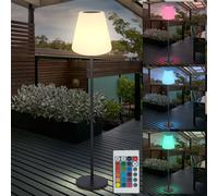 Lampes solaires pour l'extérieur Lampadaire solaire lampadaire balcon LED solaire avec changement de couleur RVB, télécommande, les couleurs peuvent être fixées, DxH 34x150 cm