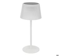 Atmosphera - Lampe d'extérieur solaire et usb katy blanc h30cm