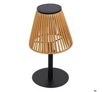 Atmosphera Lampe à poser extérieure "Kesy" – Solaire LED, USB rechargeable, 30 cm Naturel