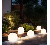 Lampe D'Extérieur Solaire Sphérique LED Jardin Pointe Blanc Itinéraires Cour 5x