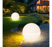 Lampe D'Extérieur Sphérique de Jardin Spots à Encastrer Boule H 71 CM 2er Set