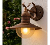 Lampe D'Extérieur Spot En Acier Inoxydable Doré Patiné Pour Jardin Et Cour
