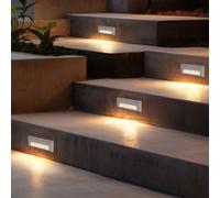 Lampe D'Extérieur Stade de Lumière Éclairage L'Escalier LED Jardin Gris 4er