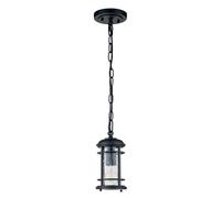 Lampe D'Extérieur Suspendue Balcon IP44 Acier Aluminium Verre Noir Clair Jardin