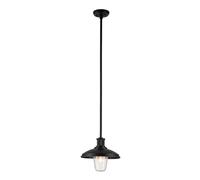 Lampe d'extérieur suspension suspension E27 acier aluminium verre noir IP44 jardin
