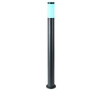 Lampe d'extérieur Télécommande Lampe de chemin dimmable Lampadaire changement de couleur, acier inoxydable anthracite, RGB LED 4W 470Lm blanc chaud, DxH 12,7x110 cm