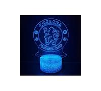 Lampe d'illusion 3D VORMOR Veilleuse Tactile 7 Couleurs avec Télécommande - Chelsea FC Multicolore