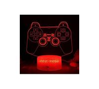 Lampe d'illusion VORMOR 3D Veilleuse Forme Manette de Jeux Tactile 7 Couleurs Multicolore G