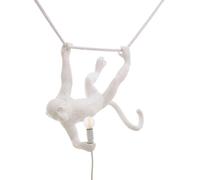 Lampe d'intérieur en résine The Monkey Lamp Swing White 59x40cm Seletti 14875