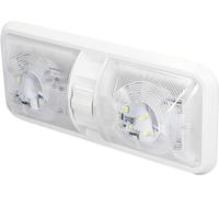 Lampe d'intérieur pour camping-car, lampe de lecture LED pour camping-car, plafonnier LED à double dôme, interrupteur de plafond LED pour camping-car, lampe de plafond pour bateau, dôme de plafond pou
