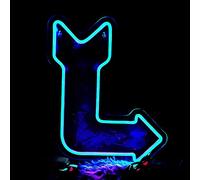 Lampe Direction de la flèche néons signe mur néon, décor intérieur nuit lampes, néon signe mariage fête chambre tableau don enfants jouets decor décorations cartes cadeau de noël