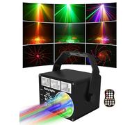 Lampe disco avec deux boules disco pour fêtes activées par le son, lumières de fête RVB stroboscopiques pour DJ, karaoké, club, Noël