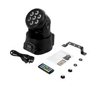 Lampe disco LED DMX7 4 en 1 RVB 105 W avec télécommande, éclairage de fête DJ pour discothèque, mariage, Halloween, fête à la maison