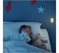 ANSMANN Veilleuse LED avec détecteurs de mouvement et de crépuscule (1 pce) - Veilleuse murale pour s'orienter facilement dans le noir - Mini éclairage LED, avec piles Micro AAA incluses