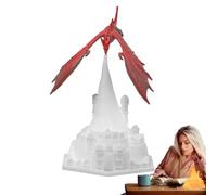 Lampe dragon de feu | 1000 mAh 3D Petite veilleuse | Rechargeable pour chambre à coucher, bureau, lumière LED pour décoration de chambre d' et tout-petits