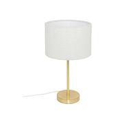 Lampe Droite En Bouclette - H. 49 Cm - Or