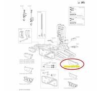 Lampe droite Thule 52364 pour EasyFold 931/932 - Noir