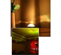 Lampe du Projecteur à Eau LED, Projecteur de Lumière Dynamique pour la Chambre à Domicile, la Lumière de Projection Plafond Murale USB Portable, Profitez d'une Atmosphère Romantique et Chaude avec