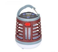 Lampe électrique avec onde lumineuse LED et grille de choc 800 V rechargeable USB portable pour extérieur, jardin, camping, terrasse, utilisation en intérieur, couleur verte (marron)