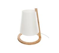 - Lampe en bambou Scandi - Diam. 20 cm - Blanc