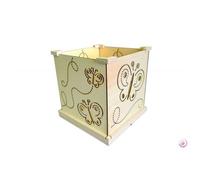 Lampe En Bois À Monter Motif Papillon - Artemio