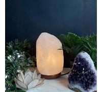 Lampe en cristal de sel blanc - 4 à 6 kg