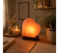 Lampe en cristal de sel - coeur