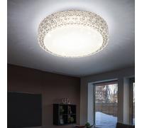 Projecteur de plafond design LED cristal lumière salon effet étoile lampe de cuisine rond clair