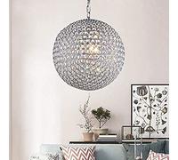 Lampe en cristal lustre de restaurant/lustre boule/lampe de restaurant lampe de salon moderne éclairage de chambre à coucher, lumière blanche-50 cm 56 sensationnel
