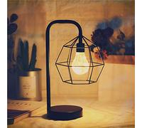 Lampe en fil de cuivre pour chambre à coucher, arrière-plan de la maison, bureau, veilleuse de décoration, lampe à piles (nid d'oiseau de fer USB)