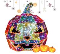 Lampe en Forme de d'halloween à Prisme - Lanterne Lumineuse alimentée par USB | Figurine décorative de d'halloween | Décoration d'intérieur Lumineuse en Forme de