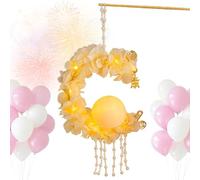 Lampe En Forme De Lapin Floral - Tissu En Bois De 9,5x9,5 Pouces, Éclairage De Noël Traditionnel, Lueur Portable | Nouvel An Lunaire Mooncake Day Jardin Extérieur Patio Passerelle F