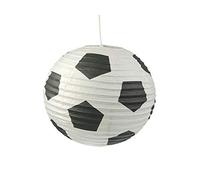 Lampe en papier pour chambre d'enfant - Abat-jour avec motif ballon de football - Suspension avec suspension