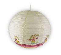 Lampe en papier pour chambre d'enfant - Abat-jour avec motif Rabbit - Suspension avec suspension.