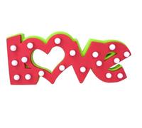 Lampe en plastique, Love, avec 18 LED
