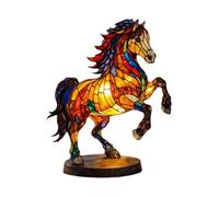 Lampe en verre teinté en forme de vache des Highlands, veilleuse LED décorative en résine pour les amoureux des animaux, lampe de table vintage 3D USB, lueur confortable pour bureau et cheminée