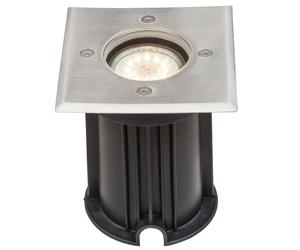 Lampe encastrable d'extérieur pour allée de jardin, chemin de projecteur, lampe de sol en acier inoxydable pouvant être conduite dans un ensemble comprenant des ampoules LED
